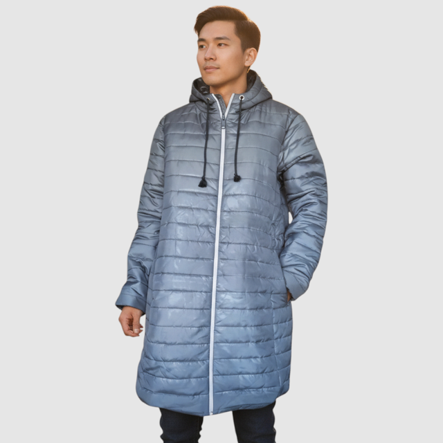 Abrigo acolchado con capucha