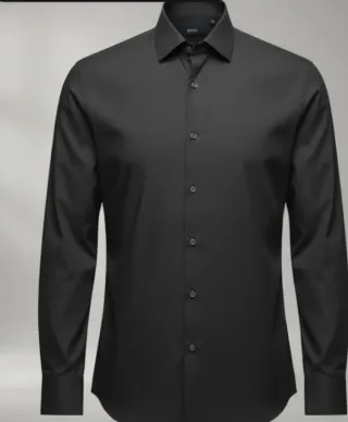 Camisa Boss Manga Larga Talla S Negra