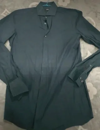 Camisa Boss Manga Larga Talla S Negra