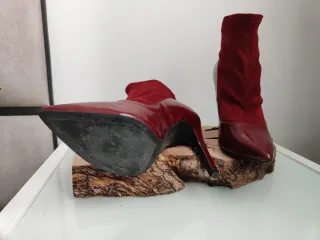 Botines granates nuevos talla 38