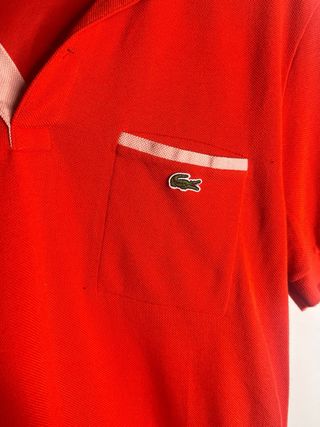 Polo Lacoste Rojo Talla M