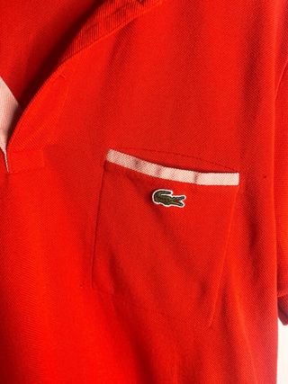 Polo Lacoste Rojo Talla M