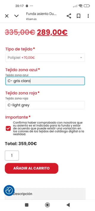 Asiento copiloto para Fiat Ducato, Boxer, Jumper.