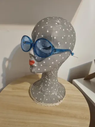 Gafas de sol retro 70s azules