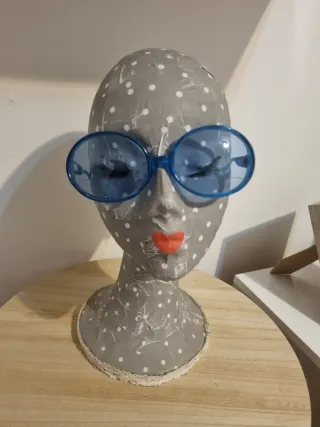 Gafas de sol retro 70s azules