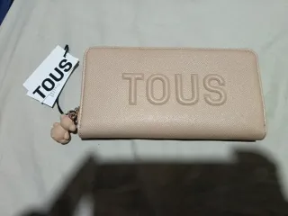 Billetera Tous Beige/Rosa