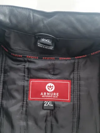 Chaqueta de moto ARMURE PIEL CUERO
