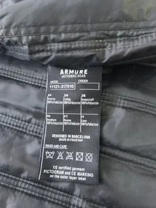 Chaqueta de moto ARMURE PIEL CUERO