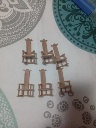 6 Sillones Playmobil Medievales