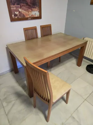 Mesa de comedor y 6 sillas