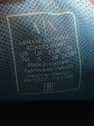 Zapatillas Armani Exchange Talla 38