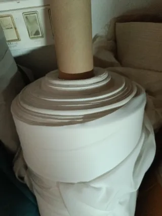 Rollo tela elástica blanca