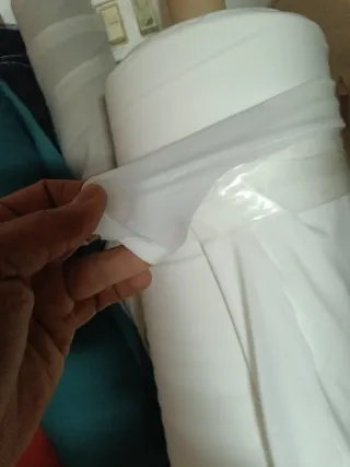 Rollo tela elástica blanca
