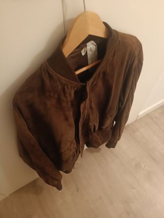 Cazadora de ante para hombre