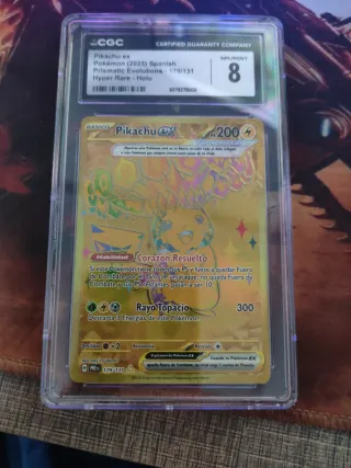 Pikachu EX 179/131 CGC 8 Español