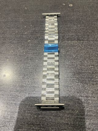 Pulsera de eslabones plateada para reloj Apple