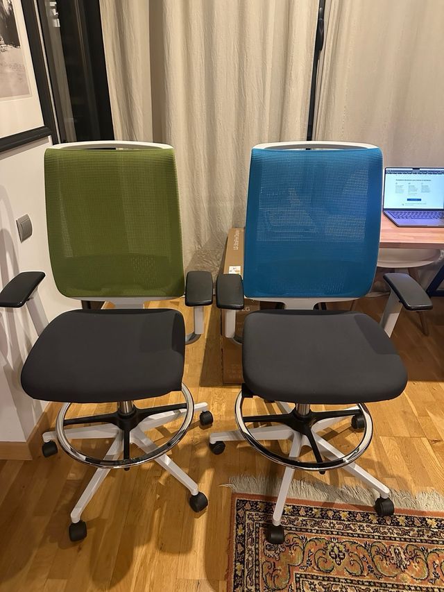 Sillas de escritorio elevables (2 unidades)