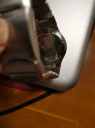 Reloj Bering Chronograph 10 ATM Plata/Blanco