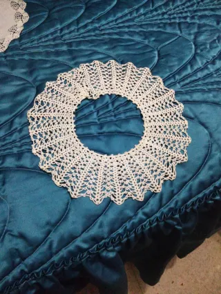 Cuello ganchillo blanco para vestidos