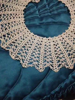 Cuello ganchillo blanco para vestidos