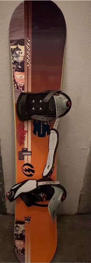 Tabla Snowboard con Fijaciones