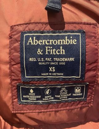 Plumífero Abercrombie & Fitch Granate
