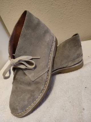 Botines Safari verde grisáceo.Talla 38