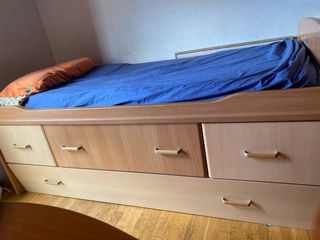 Cama Nido Compacta + Cama Extraíble + 3 Cajones