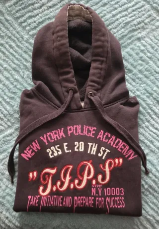Sudadera NYPD Academy Marrón y Rosa