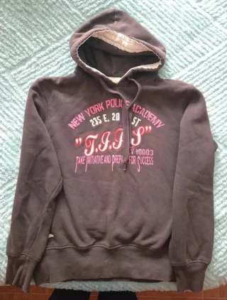 Sudadera NYPD Academy Marrón y Rosa