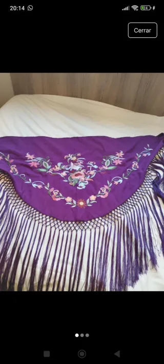 Mantoncillo Flamenco Buganvilla