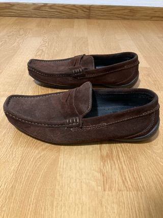 Mocasines de serraje para hombre