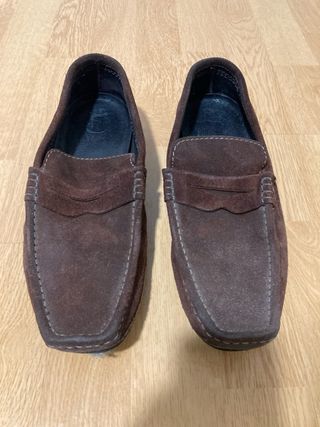Mocasines de serraje para hombre