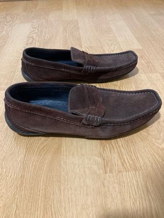 Mocasines de serraje para hombre