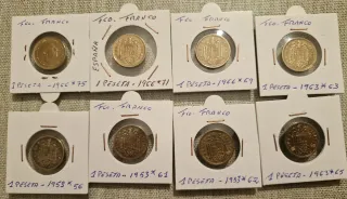 8 Pesetas Fco Franco 1953, 1963 y 1966