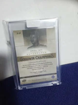 Cromo Ansu Fati Firmado Goodwin Champions