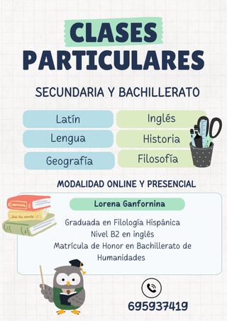 Clases particulares ESO y Bachillerato