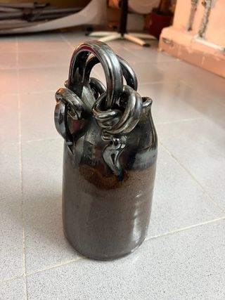 Botijo de cerámica con asas