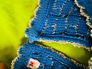 Jersey fiesta azul plata elástico