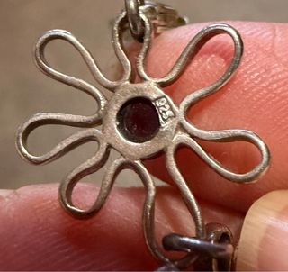 Pulsera Plata y Ámbar Multicolor