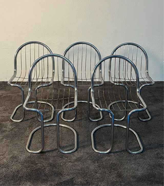 5 Sillas Gastone Rinaldi, Italia años 70