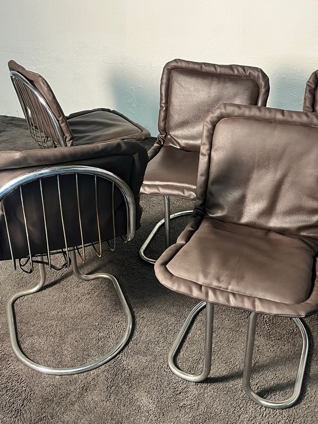 5 Sillas Gastone Rinaldi, Italia años 70