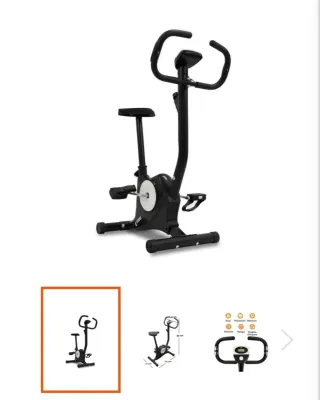 Bici Estática Compacta Negra