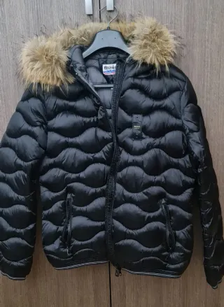 Giubbotto Blauer nero con cappuccio