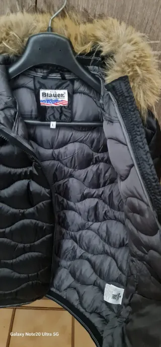 Giubbotto Blauer nero con cappuccio