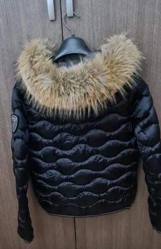 Giubbotto Blauer nero con cappuccio