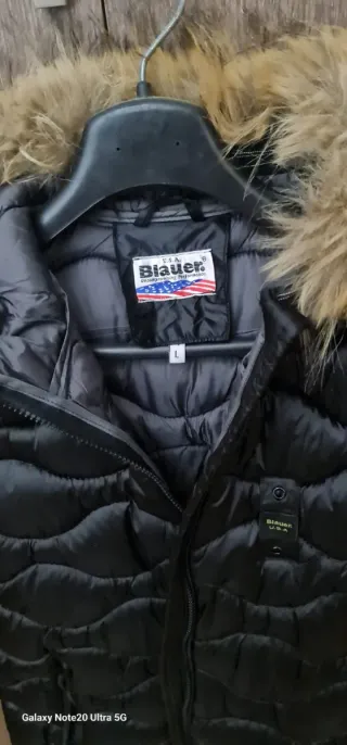 Giubbotto Blauer nero con cappuccio