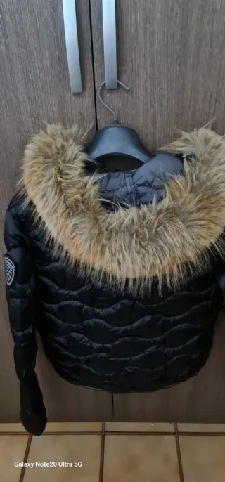 Giubbotto Blauer nero con cappuccio