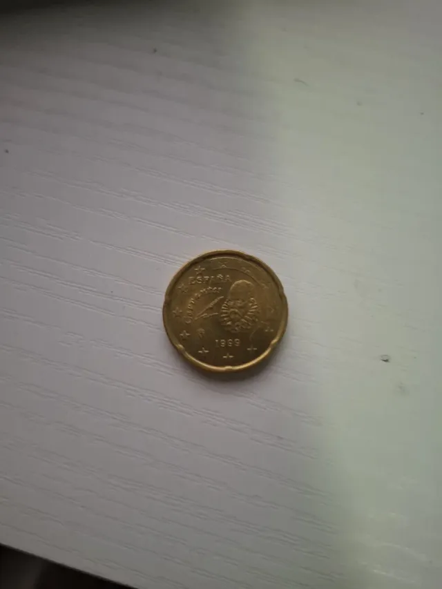 Moneda 20 céntimos Cervantes 1999