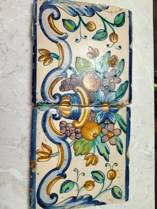 Azulejo antiguo barroco valenciano